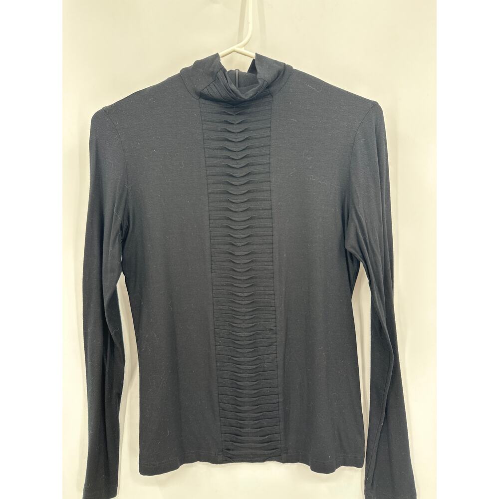 Akris Punto Long Sleeve Modal Turtleneck with fishtail front Size S/M